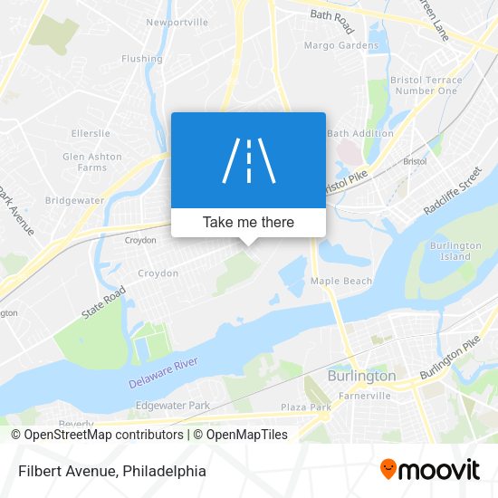 Filbert Avenue map