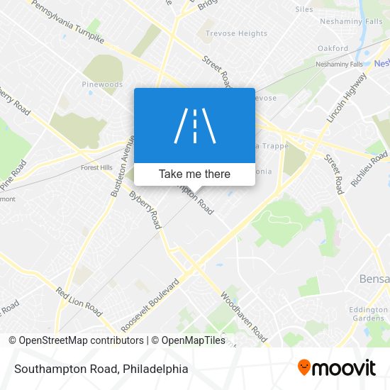 Southampton Road map