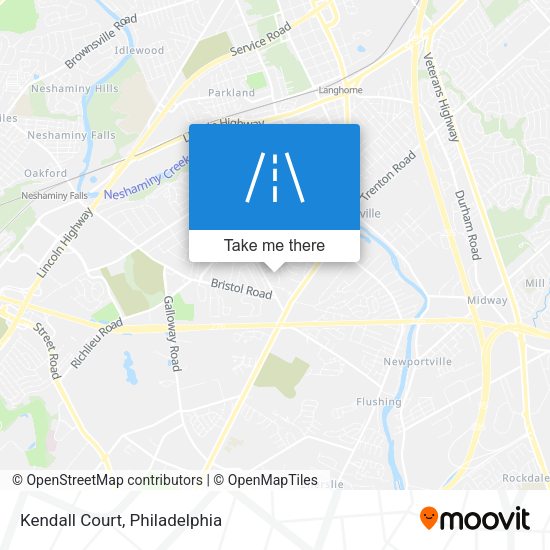 Mapa de Kendall Court