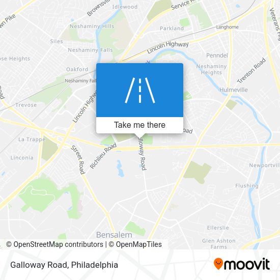 Mapa de Galloway Road
