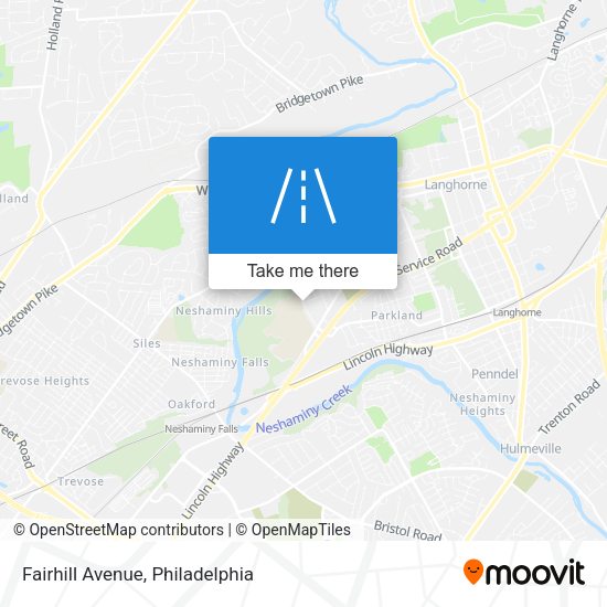 Mapa de Fairhill Avenue