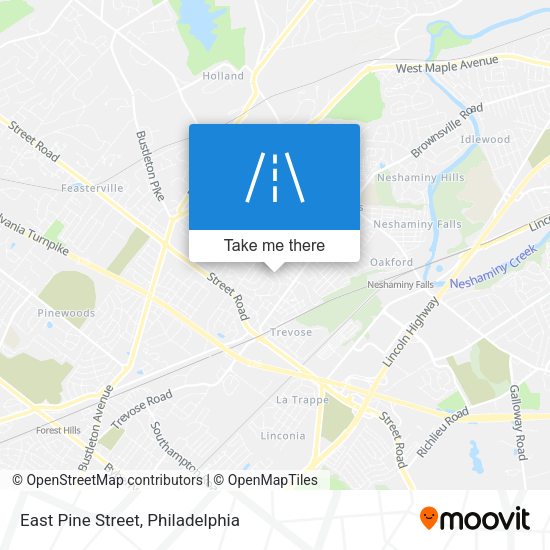 Mapa de East Pine Street