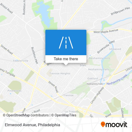 Mapa de Elmwood Avenue