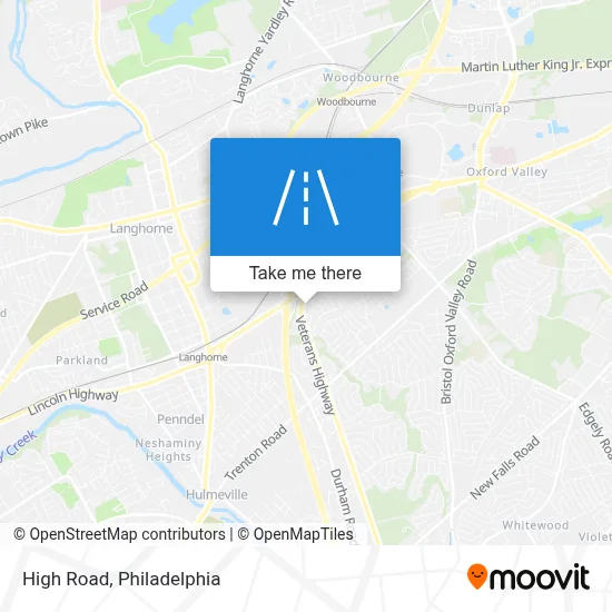 High Road map