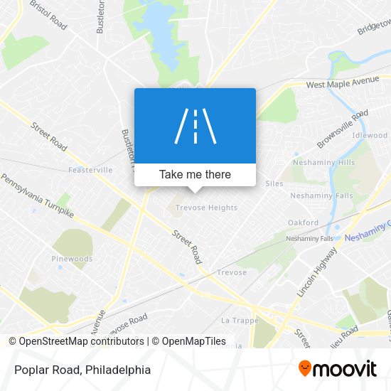 Mapa de Poplar Road
