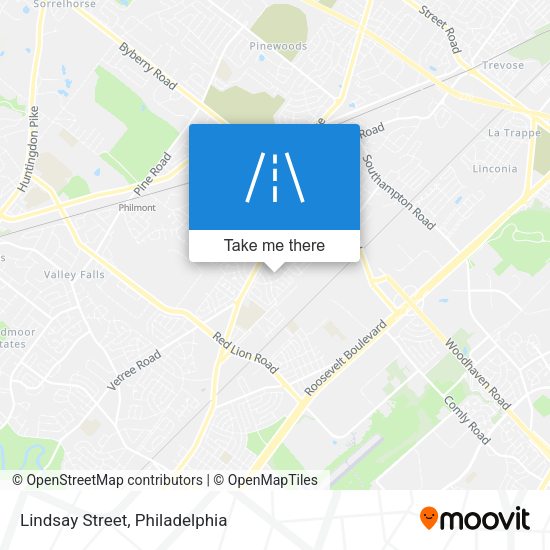 Lindsay Street map