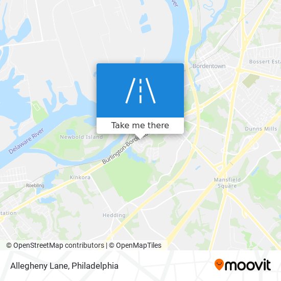 Allegheny Lane map