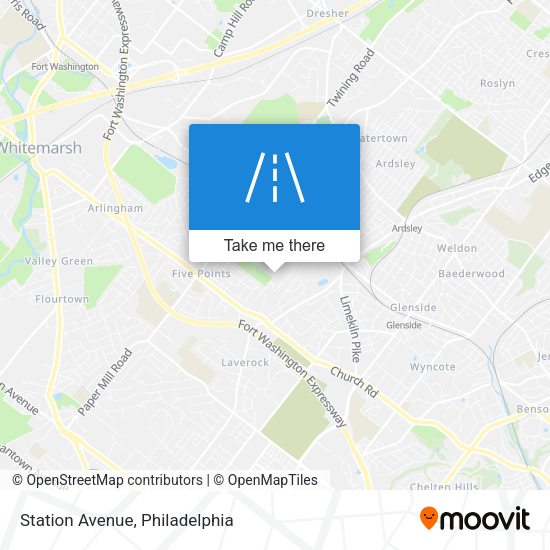 Mapa de Station Avenue