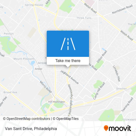 Van Sant Drive map