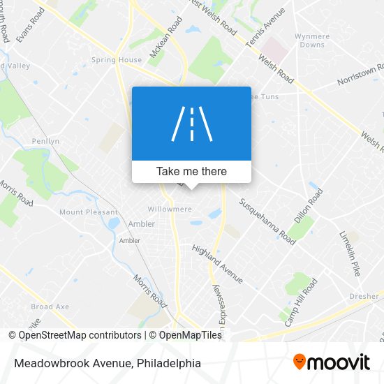 Mapa de Meadowbrook Avenue