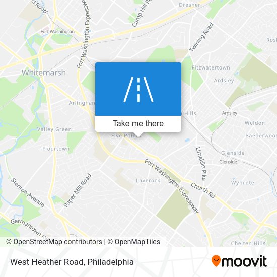 Mapa de West Heather Road