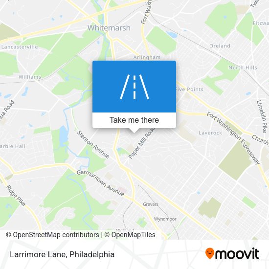 Mapa de Larrimore Lane