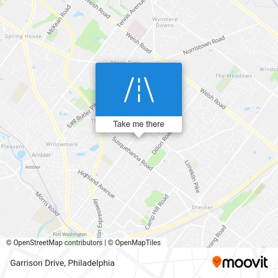 Garrison Drive map