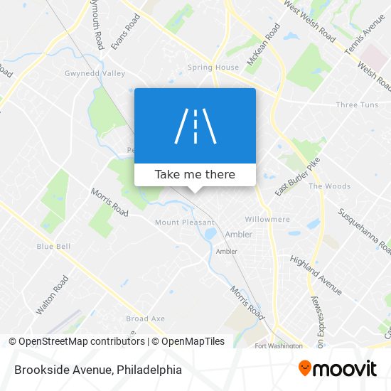 Brookside Avenue map