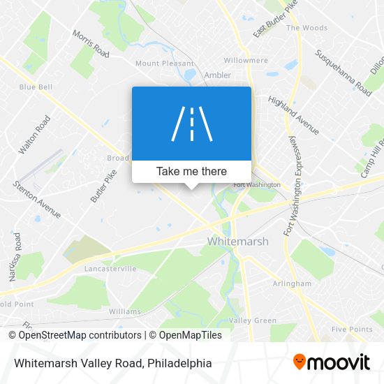 Mapa de Whitemarsh Valley Road