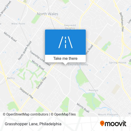 Grasshopper Lane map
