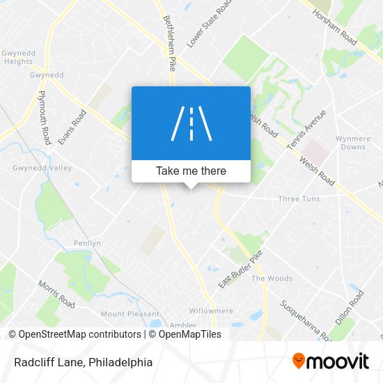 Radcliff Lane map