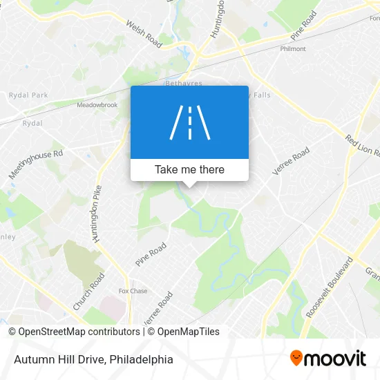 Autumn Hill Drive map