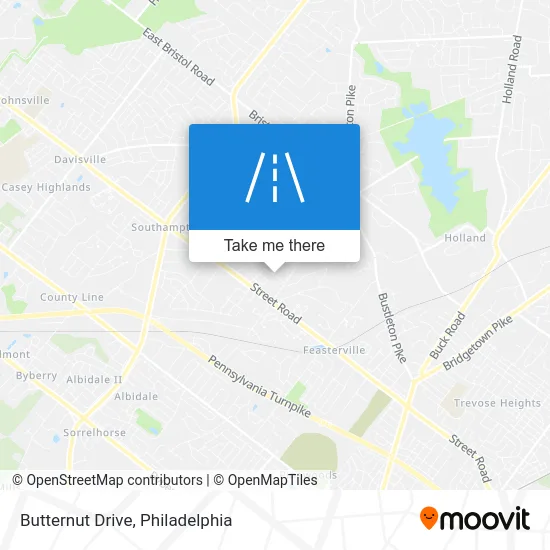 Butternut Drive map