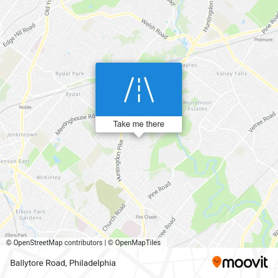 Ballytore Road map