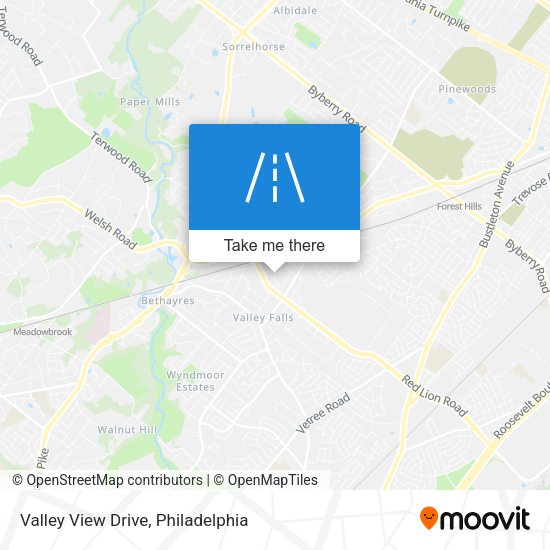 Mapa de Valley View Drive