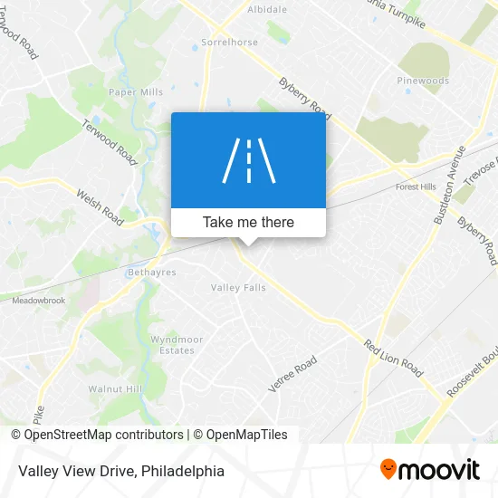 Valley View Drive map