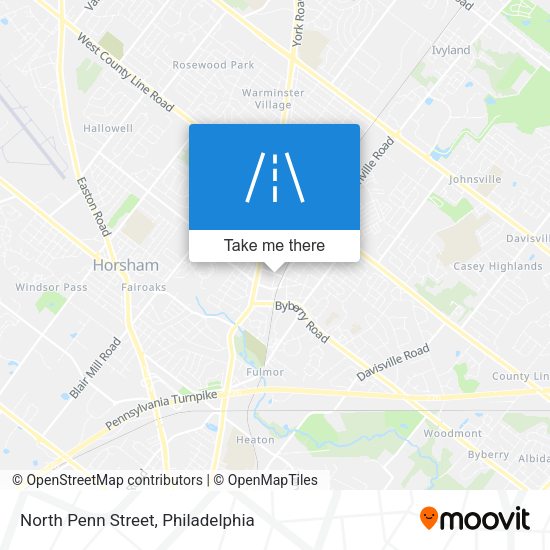 Mapa de North Penn Street
