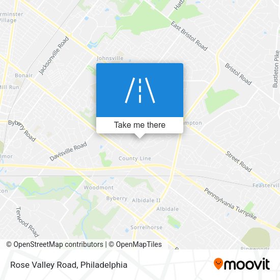 Rose Valley Road map