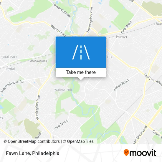 Fawn Lane map