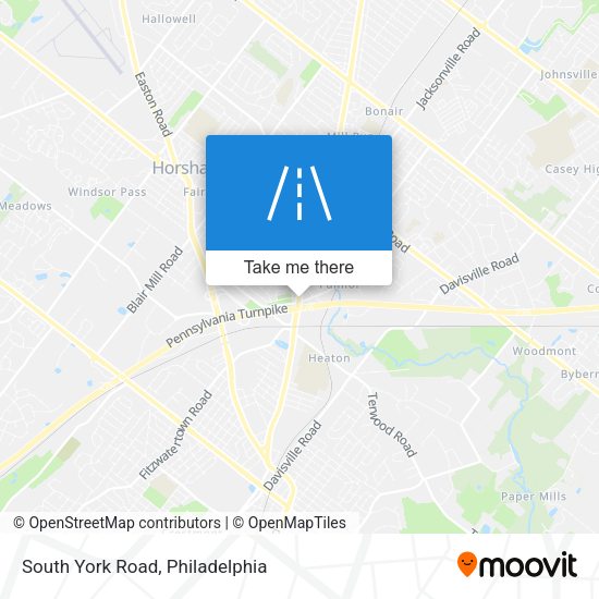 South York Road map