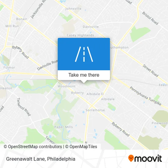 Greenawalt Lane map