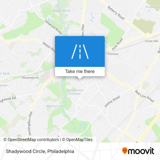Mapa de Shadywood Circle