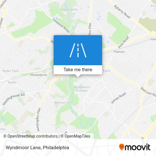 Mapa de Wyndmoor Lane