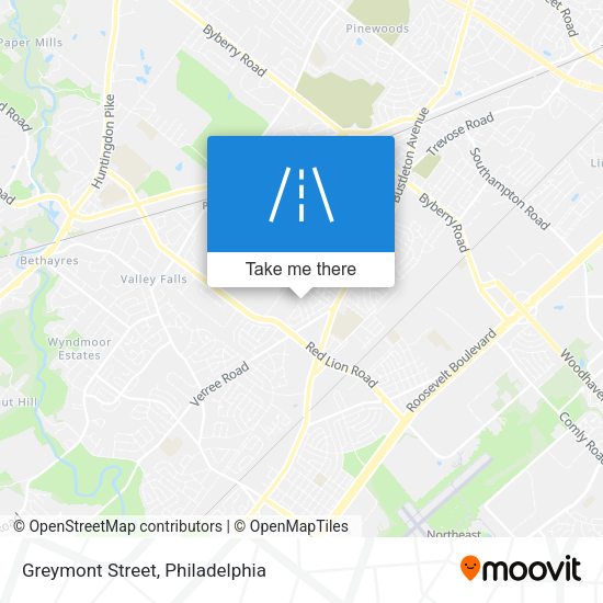 Greymont Street map