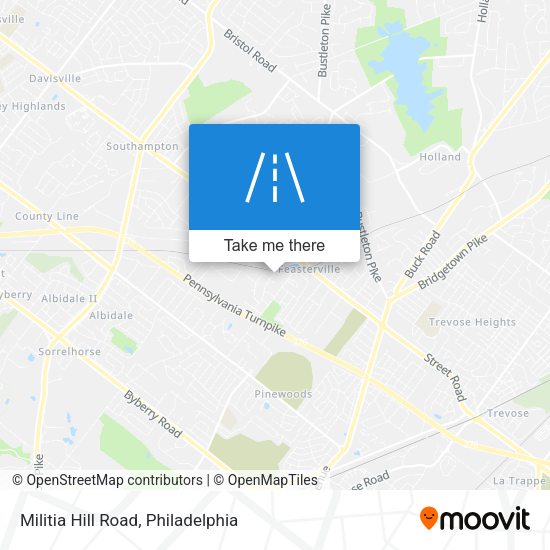 Militia Hill Road map