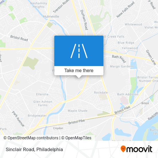 Mapa de Sinclair Road