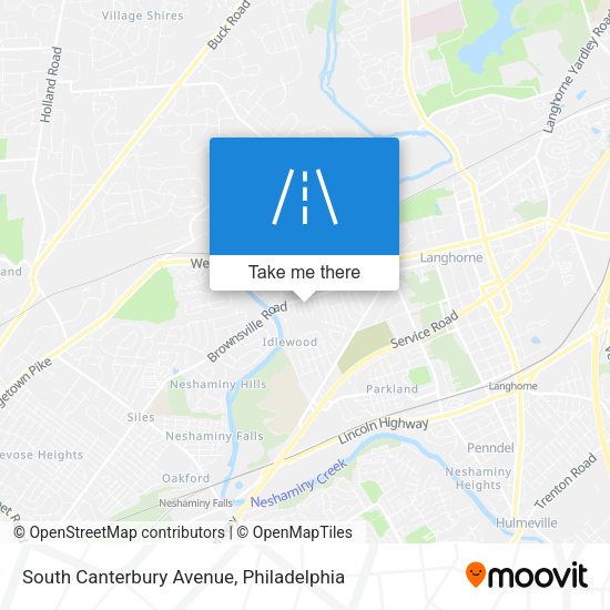 South Canterbury Avenue map