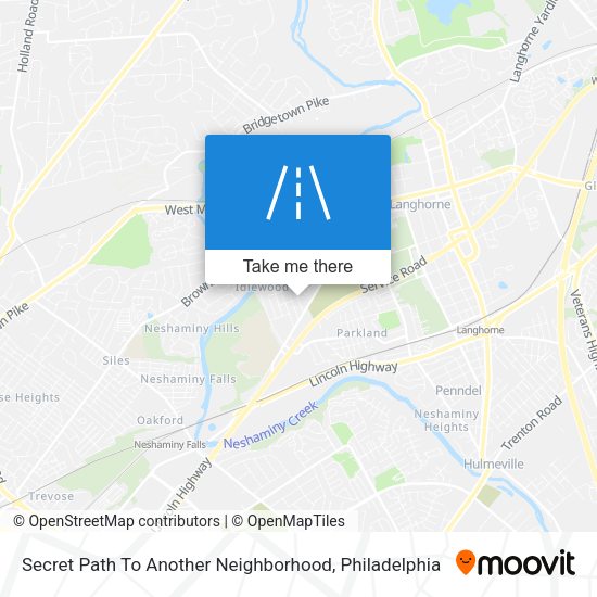 Mapa de Secret Path To Another Neighborhood