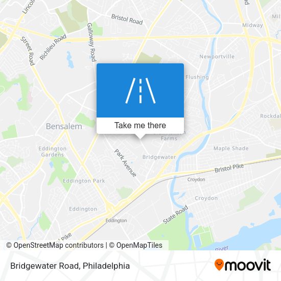 Bridgewater Road map