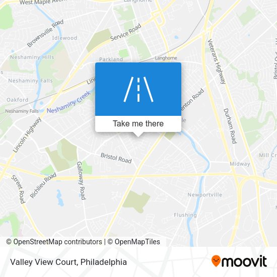 Mapa de Valley View Court