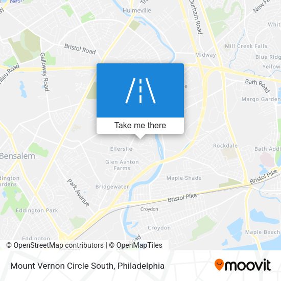 Mapa de Mount Vernon Circle South