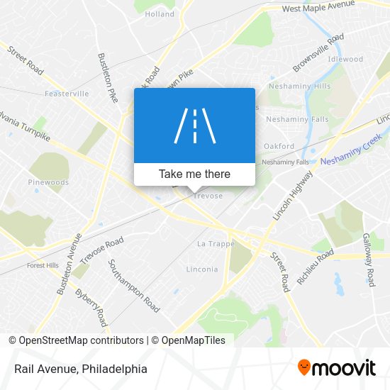 Mapa de Rail Avenue