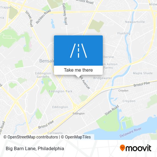 Mapa de Big Barn Lane