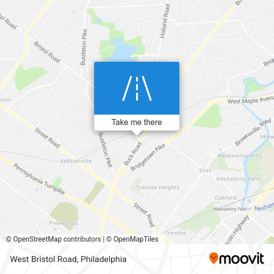 West Bristol Road map