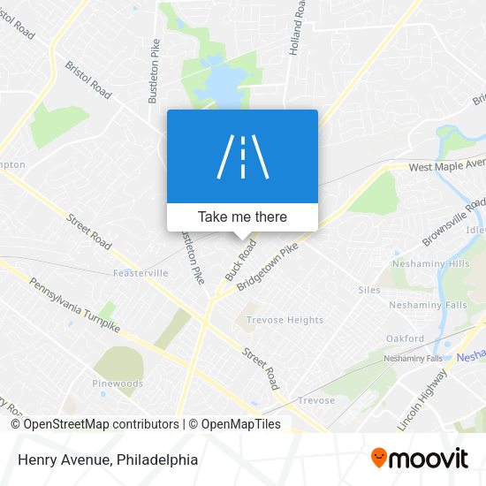 Mapa de Henry Avenue