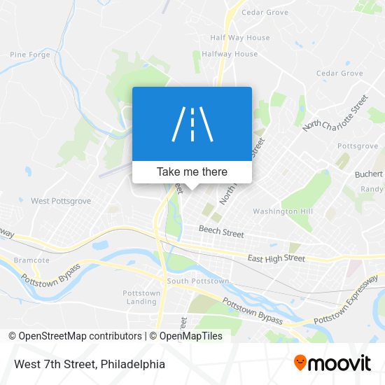Mapa de West 7th Street