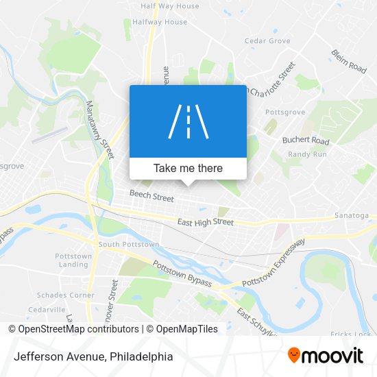 Mapa de Jefferson Avenue
