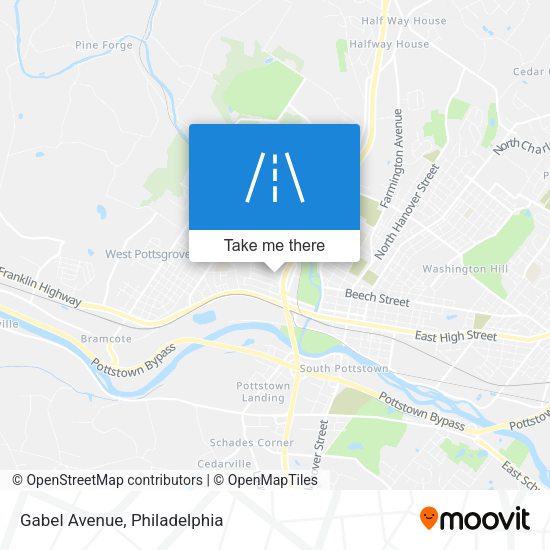 Mapa de Gabel Avenue