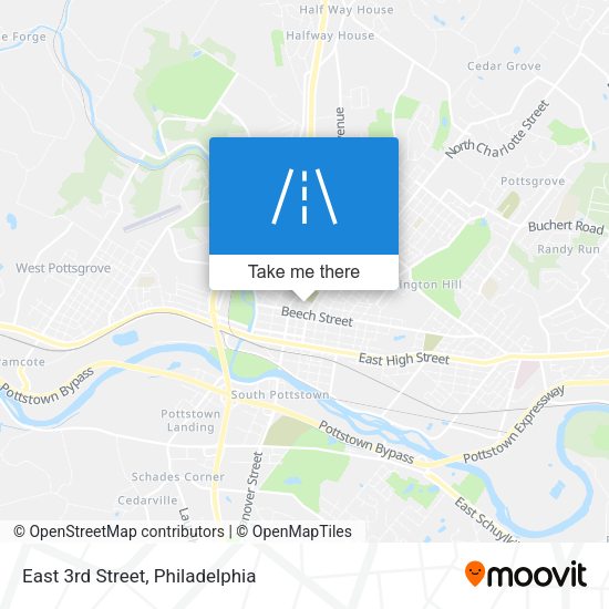 Mapa de East 3rd Street