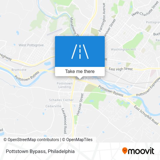 Mapa de Pottstown Bypass